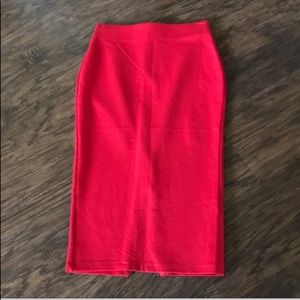 The Limited Eva Longoria Red Pencil Skirt